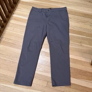 Lee Khakis - Men's Legendary Slim Straight Flat Front Pant in Charcoal - 36x32